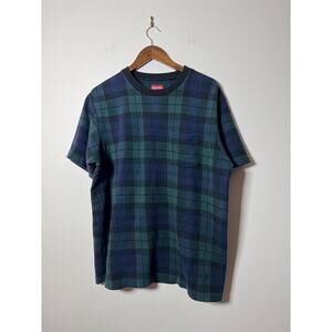 Supreme Jacquard Tartan Plaid Pocket Tee